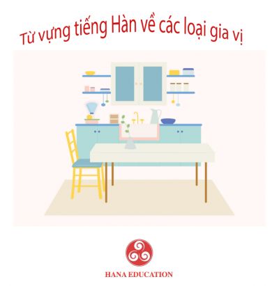 Từ Vựng Tiếng Hàn Về Các Loại Gia Vị